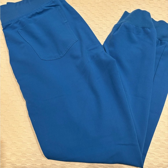 Figs Technical Collection Blue Drawstring Jogger Stretch Scrub Pants XS - Picture 4 of 5